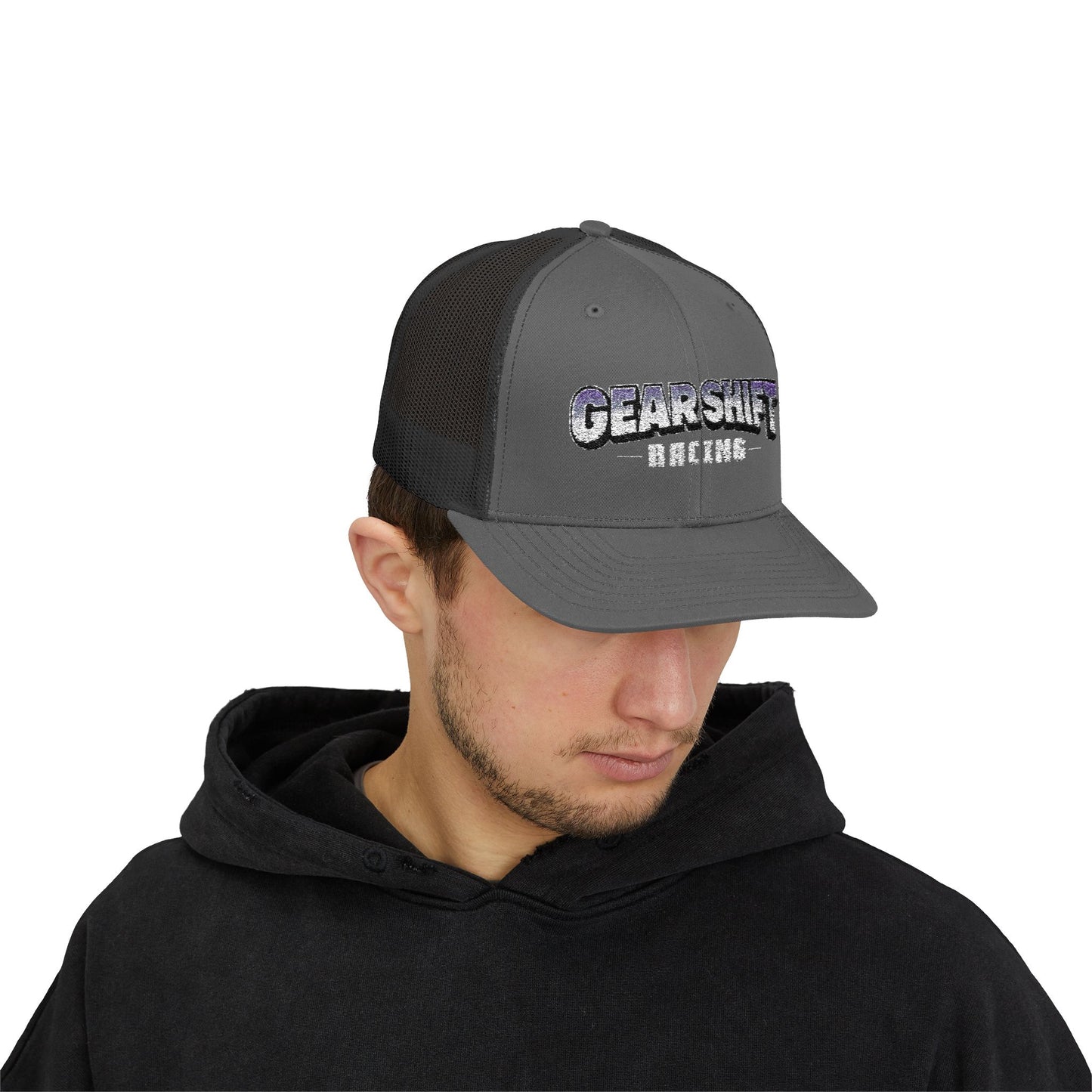 Gearshift Racing Snapback Trucker Cap - Perfect for Racing Enthusiasts