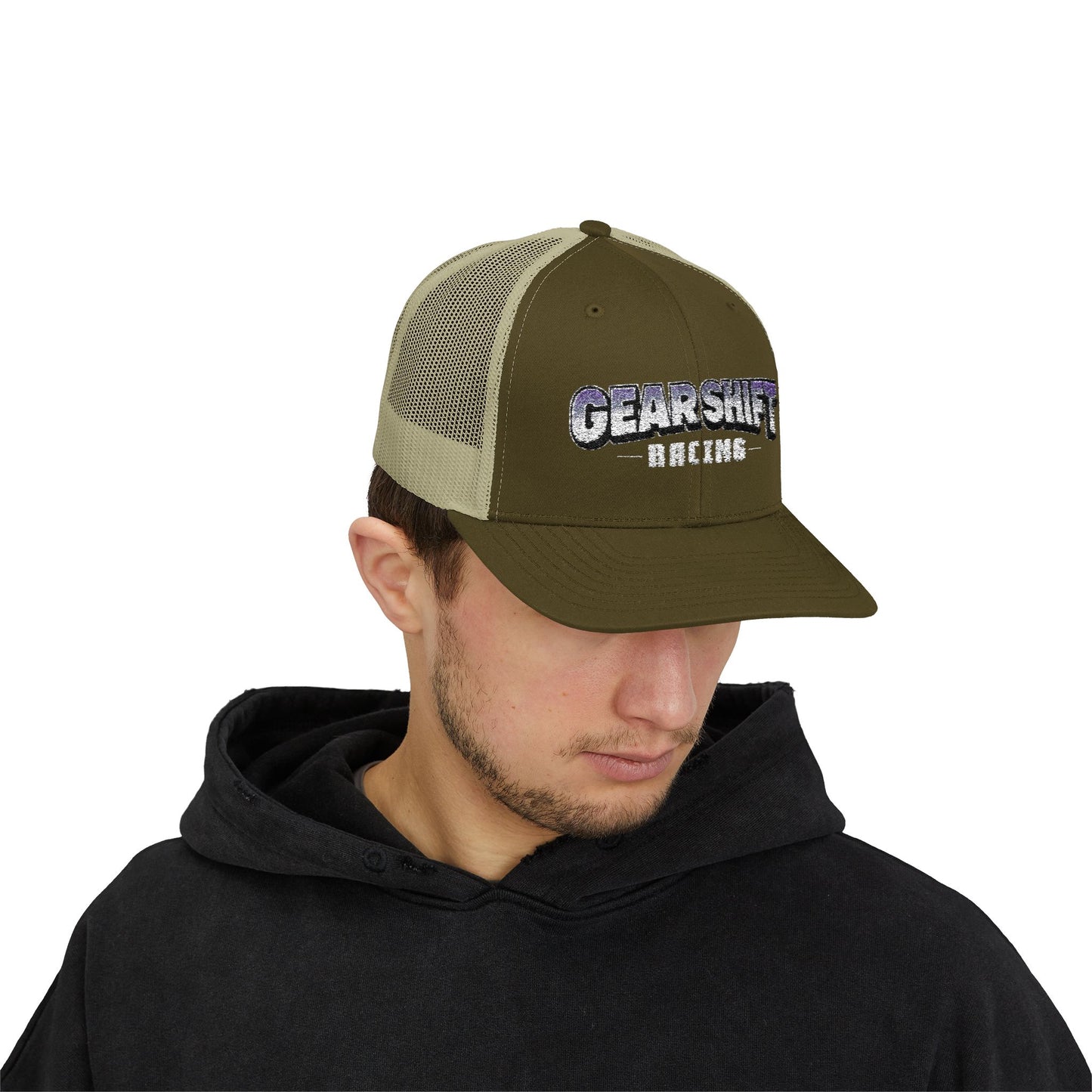 Gearshift Racing Snapback Trucker Cap - Perfect for Racing Enthusiasts