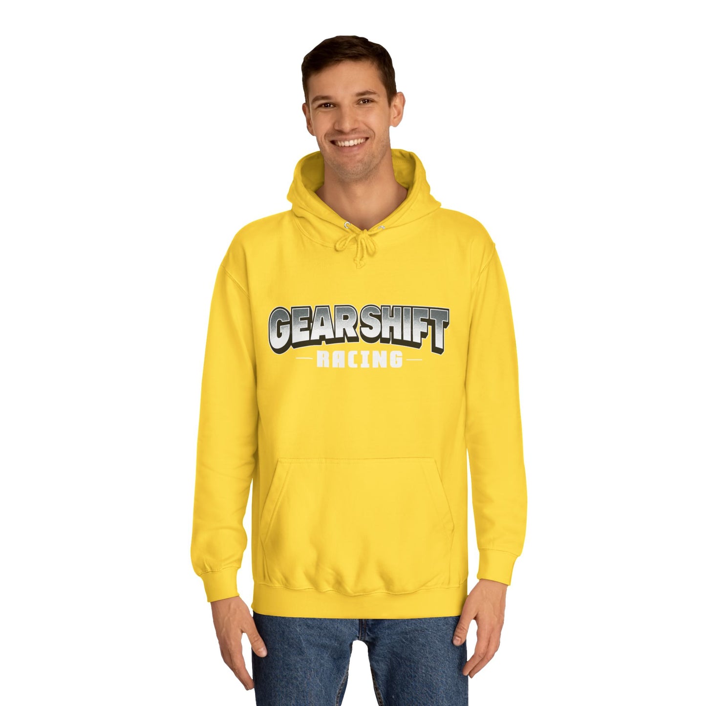 Gear Shift Racing Unisex College Hoodie - Perfect for Motorsports Enthusiasts & Events