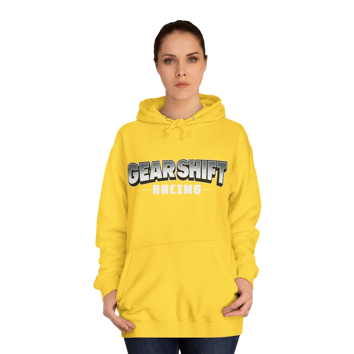 Gear Shift Racing Unisex College Hoodie - Perfect for Motorsports Enthusiasts & Events